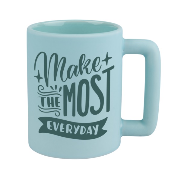Coloured Matte Sublimation Mug - Rectangular Handle